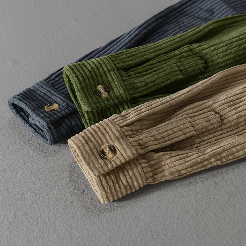 ROVESSA ROMA | CAMICIA IN VELLUTO A RIGHE