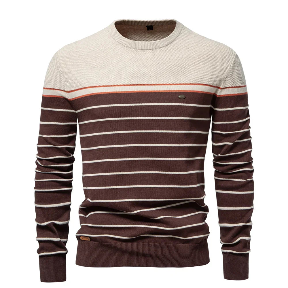 ROVESSA ROMA™ | MAGLIONE DA UOMO CON DISEGNO A RIGHE