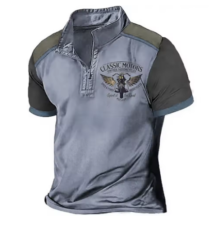 MARTINO | POLO DALLA STILE VINTAGE MOTO