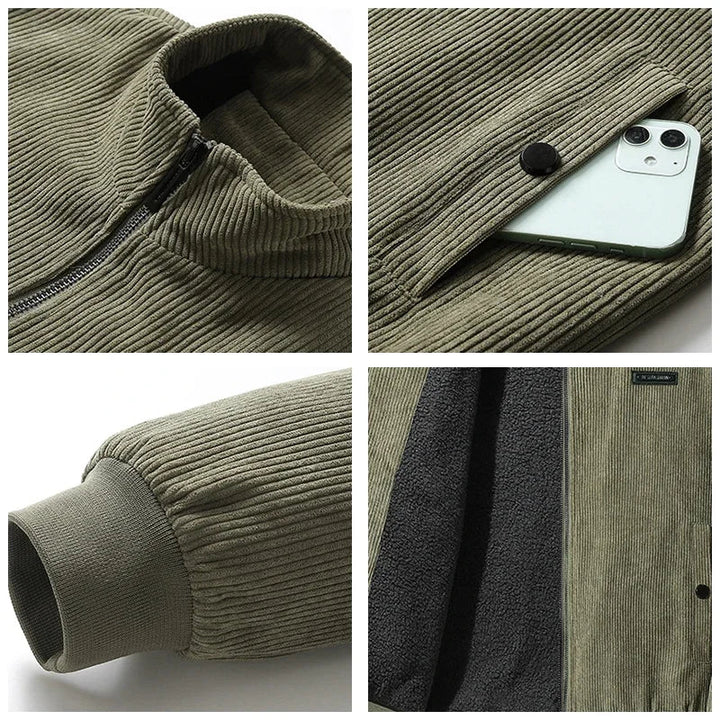 Udo | giacca in corduroy con foderatura in pile