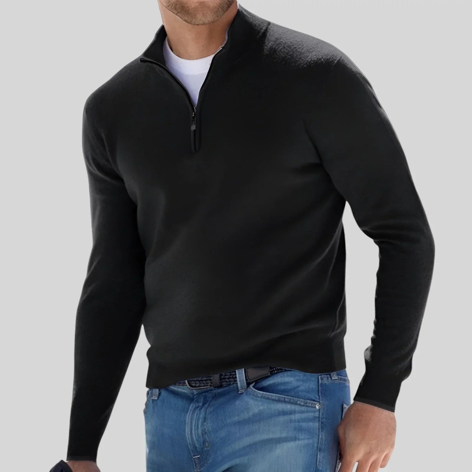 ROVESSA ROMA | MAGLIONE CON ZIP PREMIUM