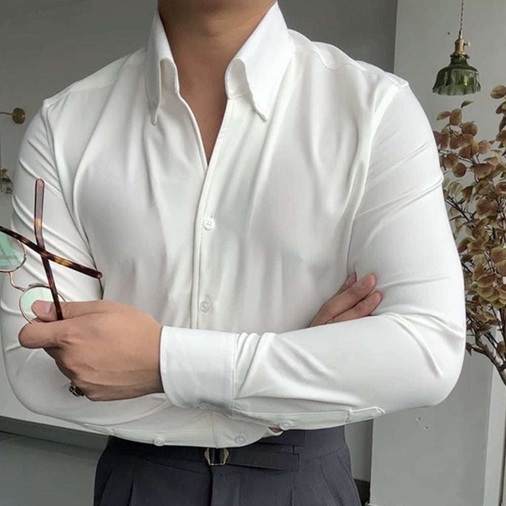 LUGINO | CAMICIA ATLETICA ITALIANA DA UOMO IN BAMBÙ