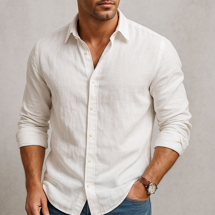 CAMICIA ESSENZIALE IN LINO