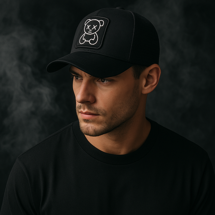 ROVESSA ROMA | CAPPELLINO TRUCKER CON ORSETTO DI PELUCHE