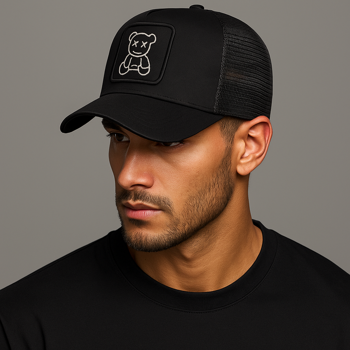 ROVESSA ROMA | CAPPELLINO TRUCKER CON ORSETTO DI PELUCHE