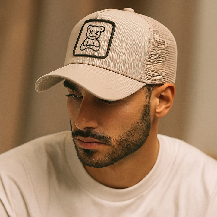 ROVESSA ROMA | CAPPELLINO TRUCKER CON ORSETTO DI PELUCHE