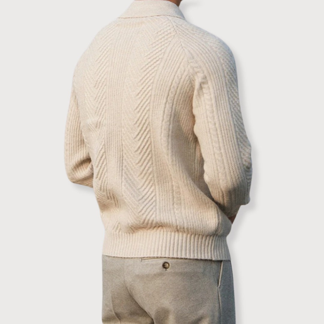 ROVESSA ROMA | MAGLIONE DI LUSSO DA UOMO CON COLLETTO