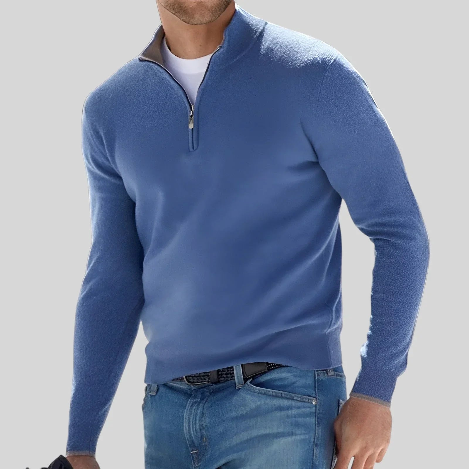 ROVESSA ROMA | MAGLIONE CON ZIP PREMIUM