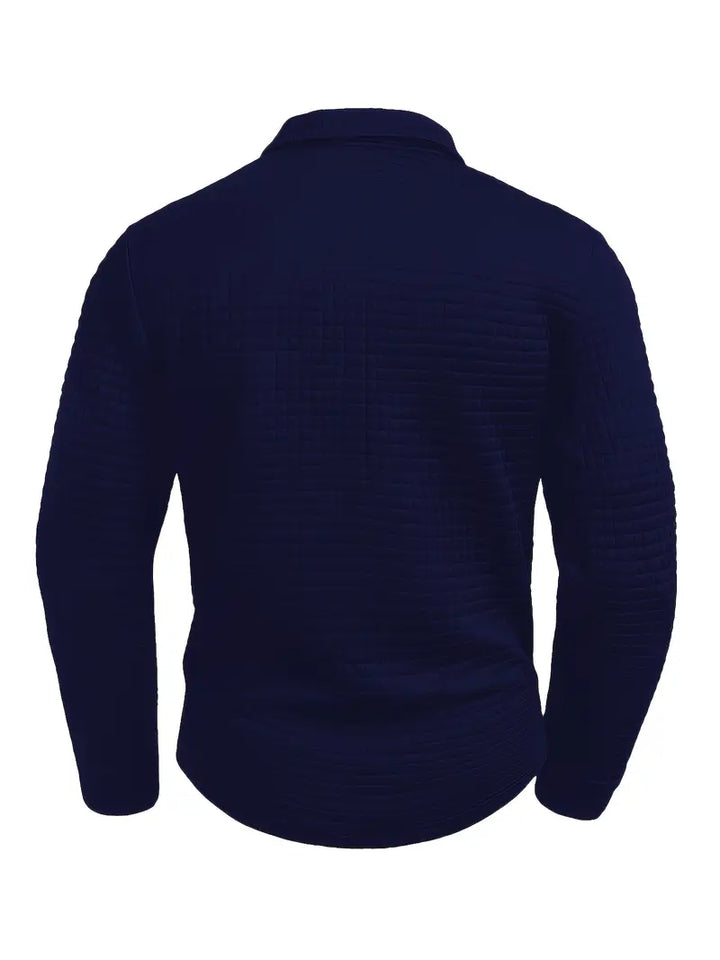 Antonio | Polo Shirt Testurizzato Con Tasca Sulla Manica