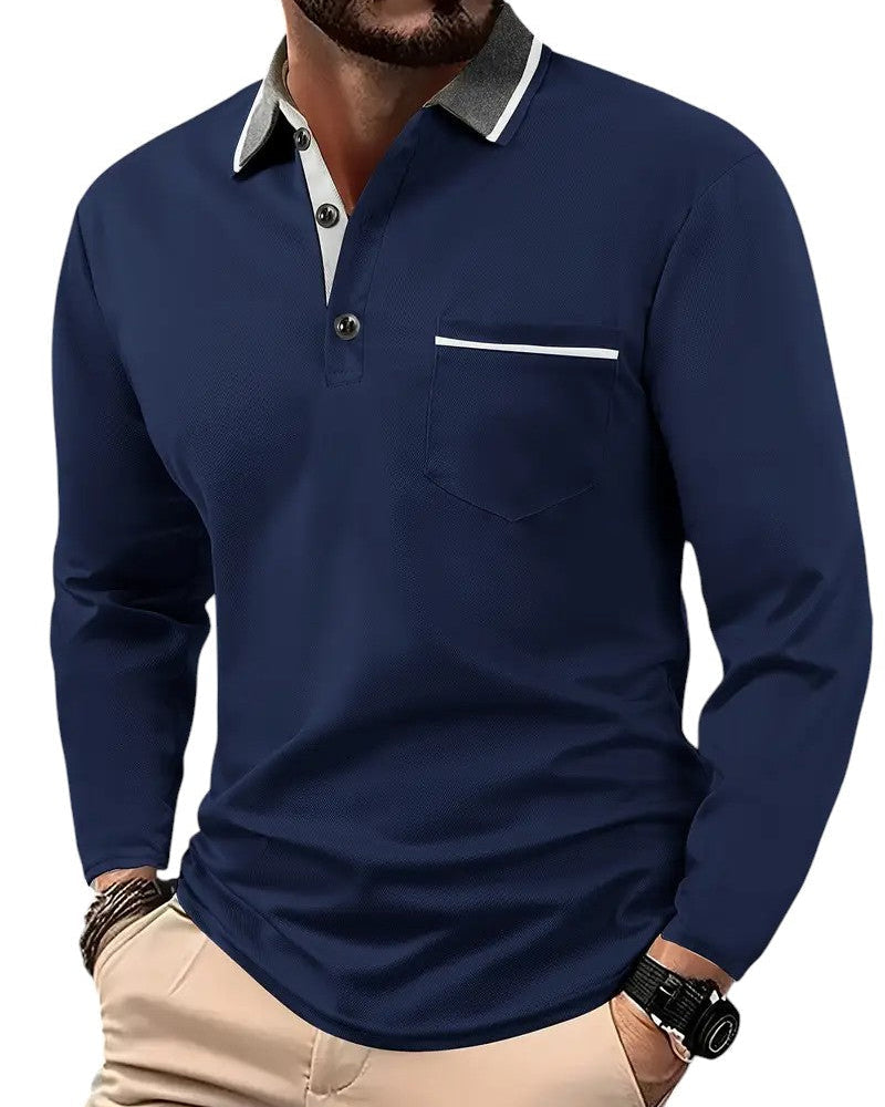 ROVESSA ROMA | POLO CLASSICA A MANICHE LUNGHE