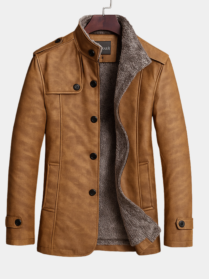 ROVESSA ROMA | CAPPOTTO DA UOMO IN CAMOSCIO