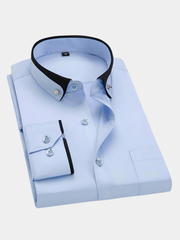 ROVESSA ROMA | CAMICIA CLASSICA DA UOMO A MANICHE LUNGHE