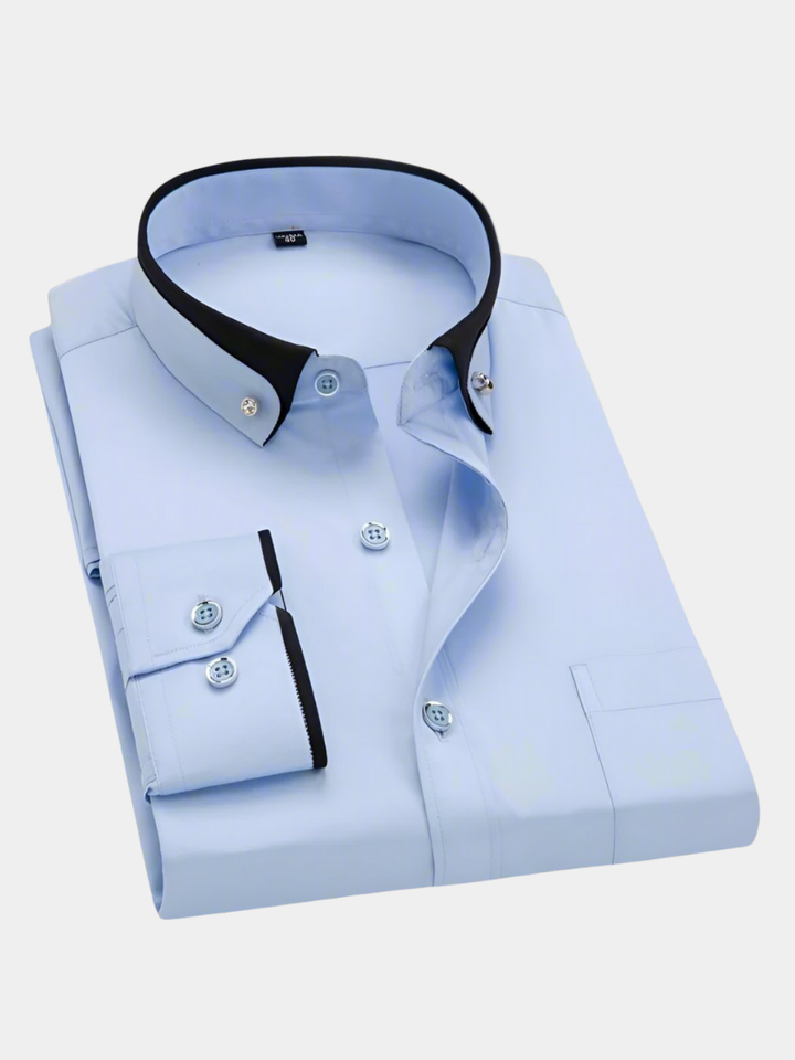 ROVESSA ROMA | CAMICIA CLASSICA DA UOMO A MANICHE LUNGHE