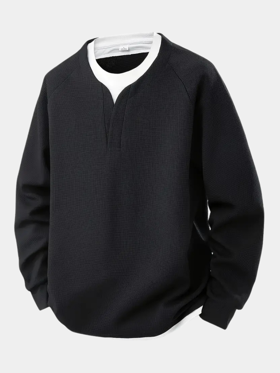 ROVESSA ROMA | MAGLIA A MANICHE LUNGHE A STRATI DA UOMO