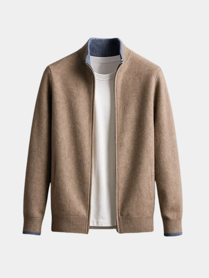 ROVESSA ROMA | GIACCA IN MAGLIA CON ZIP
