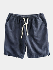 TOMMASO | PANTALONCINI IN COTONE BIOLOGICO E LINO