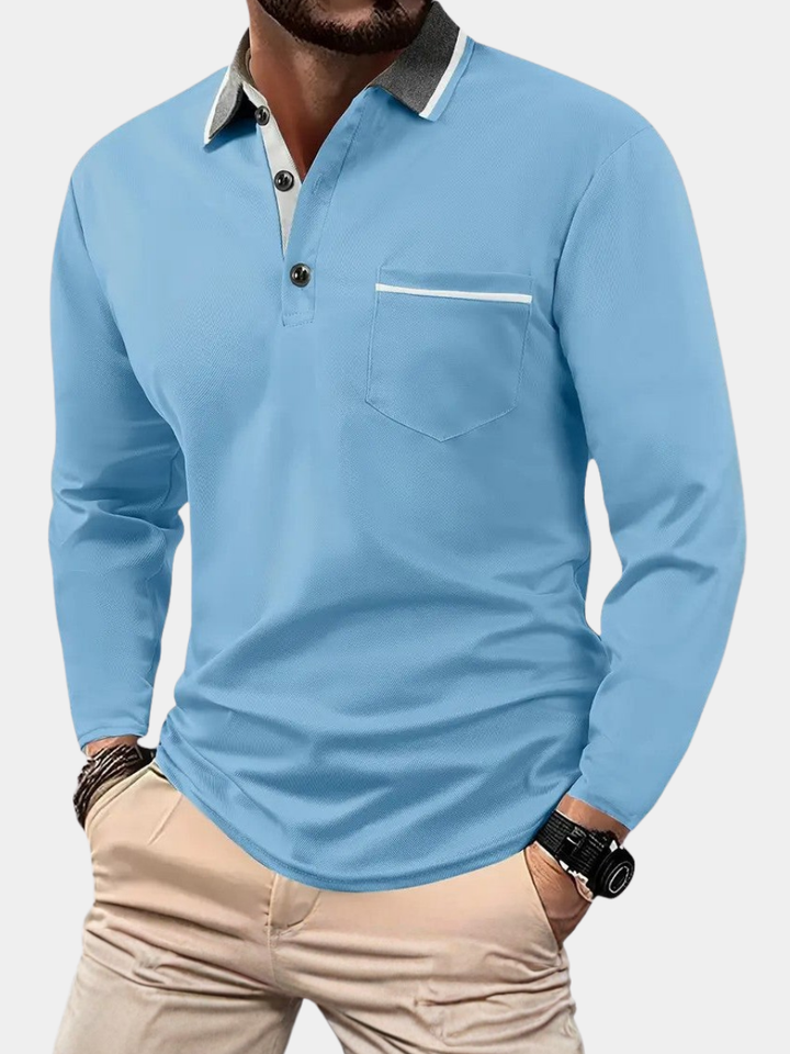 ROVESSA ROMA | POLO CLASSICA A MANICHE LUNGHE