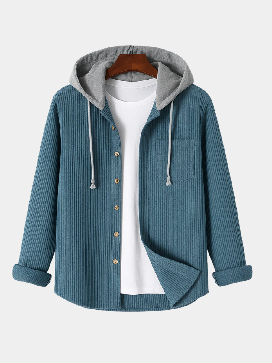 ROVESSA ROMA | CAMICIA IN CORDUROY CON CAPPUCCIO