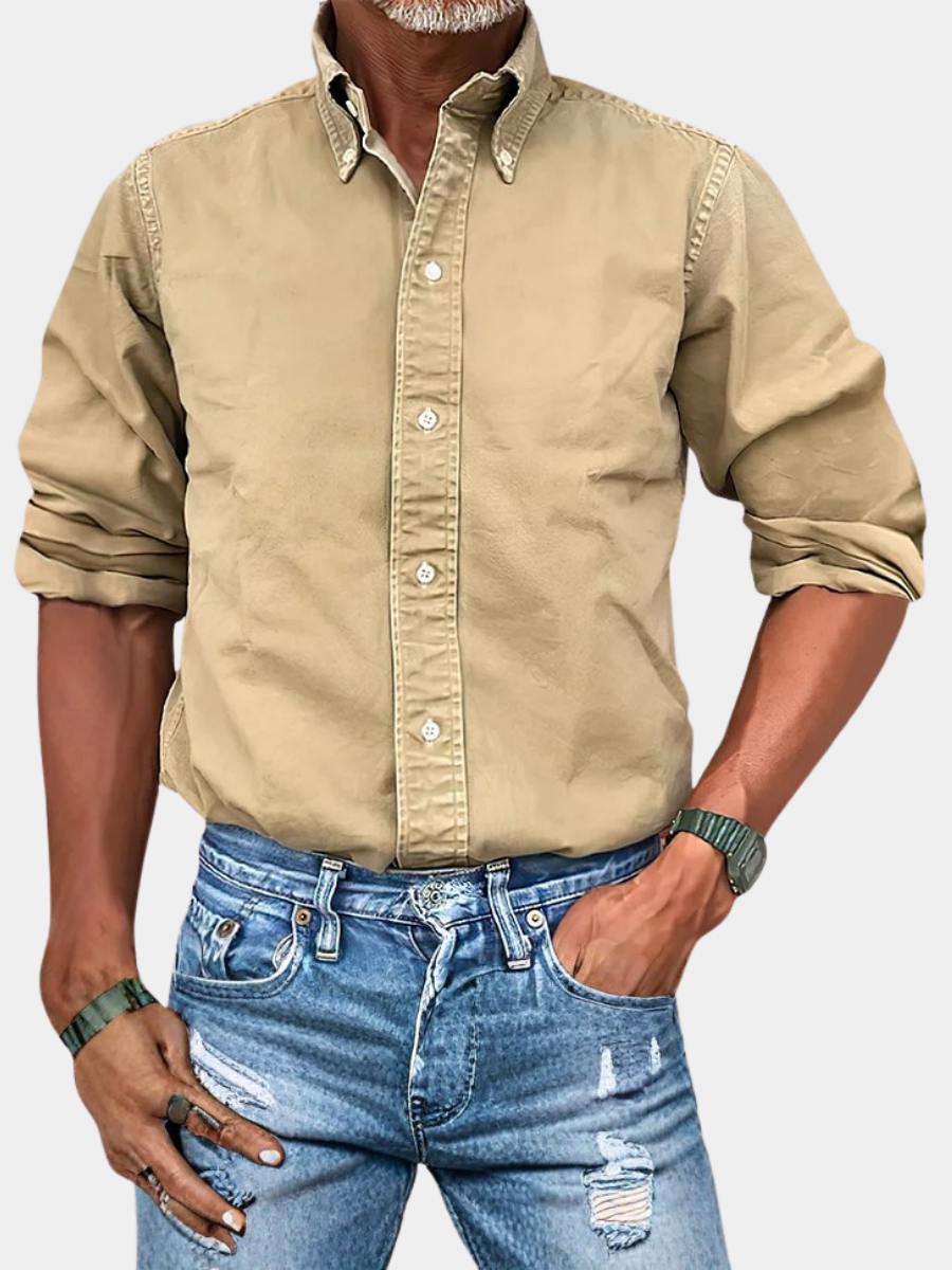 ROVESSA ROMA | CAMICIA A MANICHE LUNGHE ANTIPIEGA DA UOMO