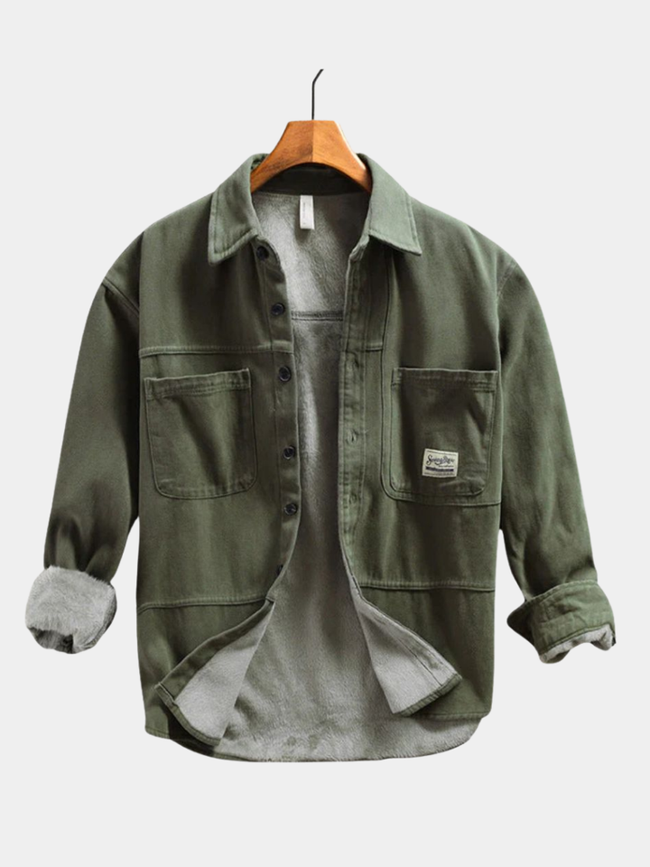 ROVESSA ROMA | CAMICIA CARGO IN PILE DA UOMO