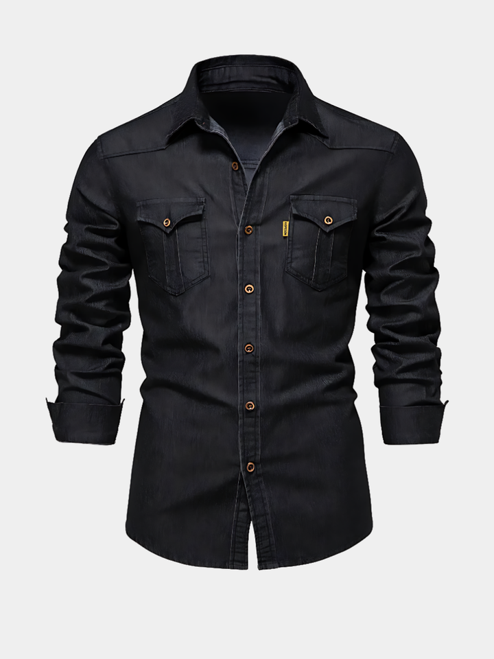 ROVESSA ROMA | CAMICIA IN DENIM SLIM