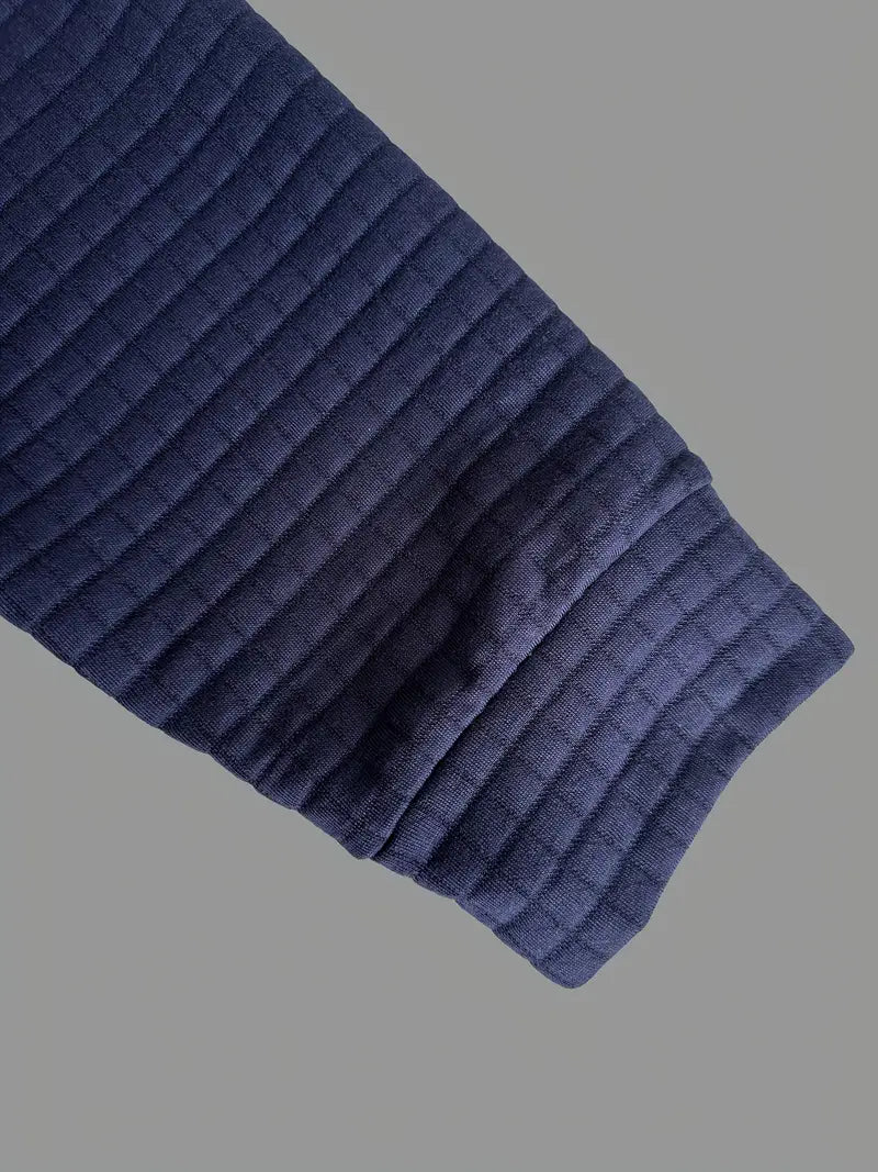 ROVESSA ROMA | POLO A MANICHE LUNGHE TEXTURIZZATA