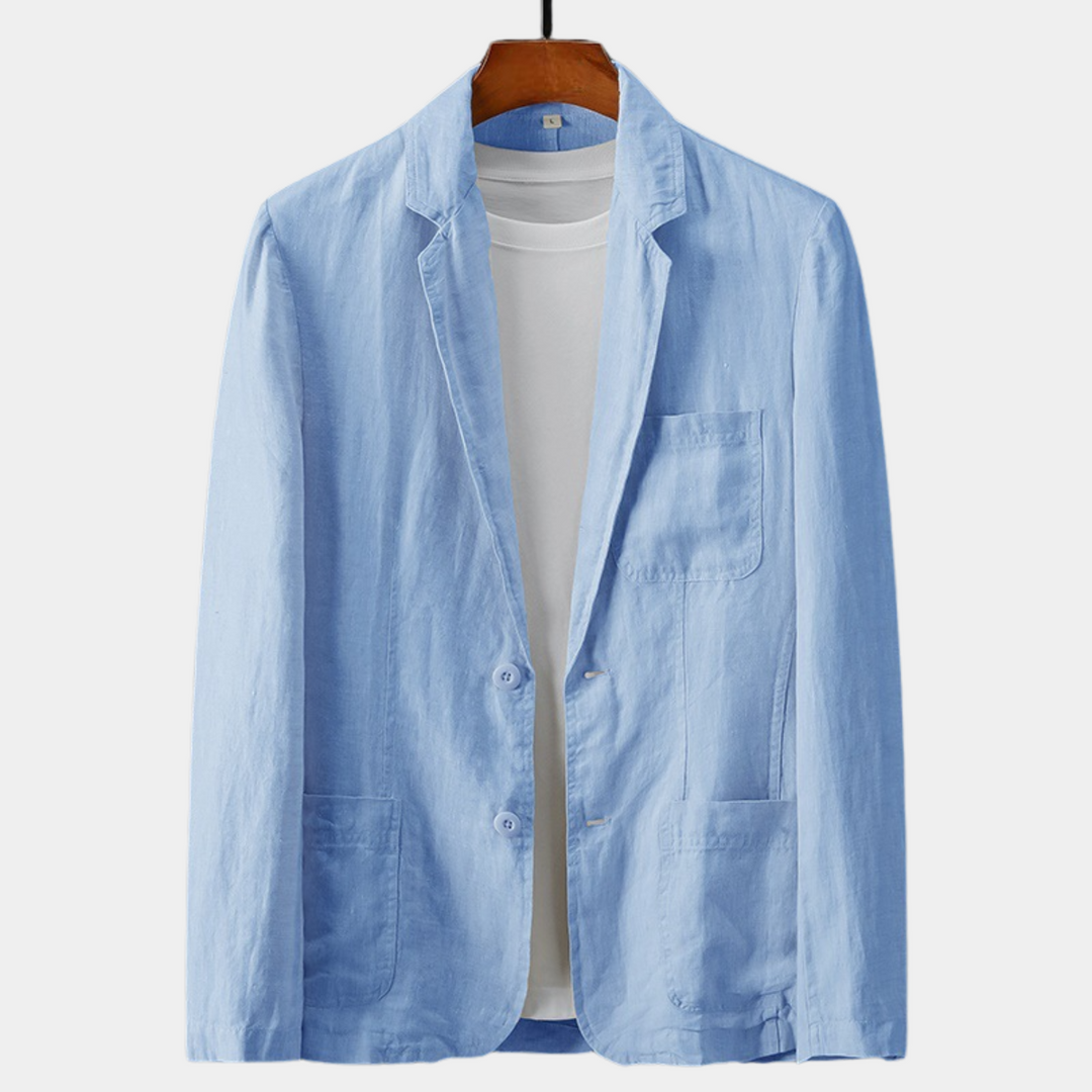 MAURIZIO | BLAZER IN LINO E COTONE