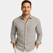 GENNARO | CAMICIA ELEGANTE IN COTONE E LINO