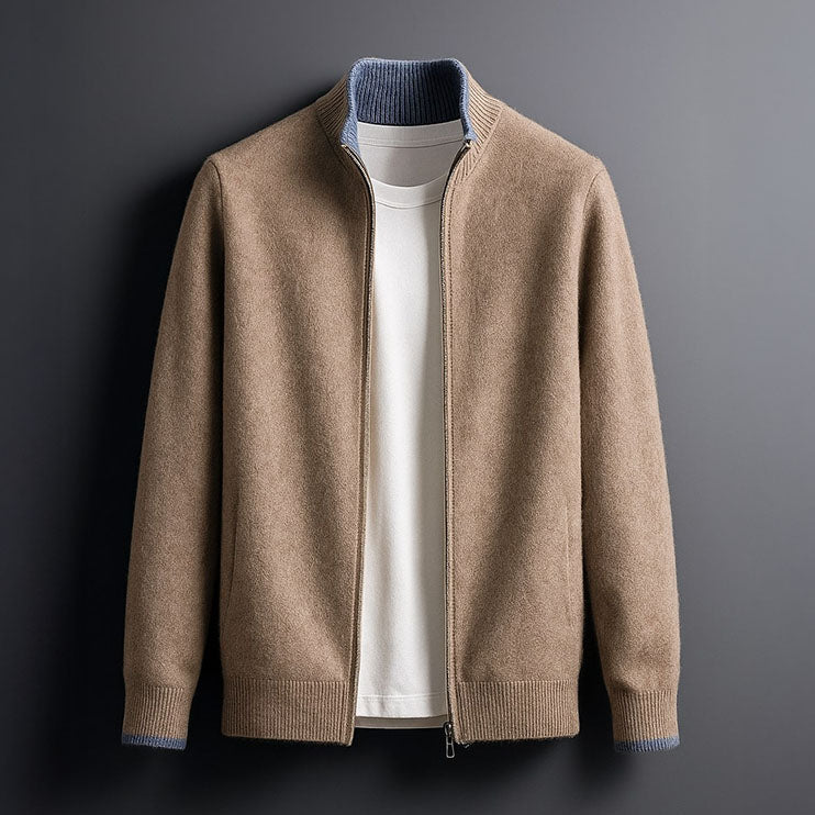 ROVESSA ROMA | GIACCA IN MAGLIA CON ZIP