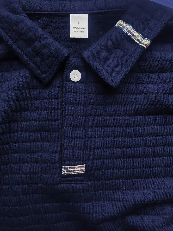 Antonio | Polo Shirt Testurizzato Con Tasca Sulla Manica