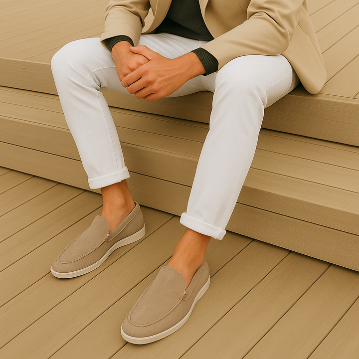 MOCCASINI IN PELLE SCAMOSCIATA PREMIUM