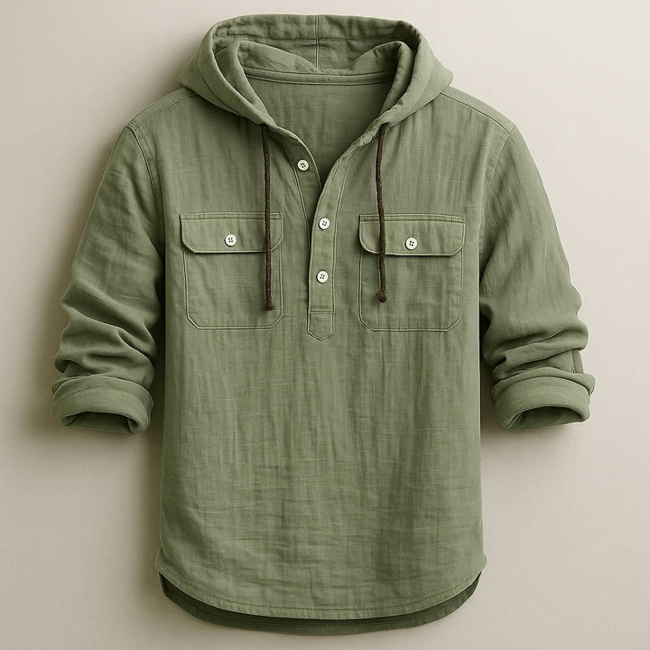 ROVESSA ROMA | MAGLIA CON CAPPUCCIO IN COTONE