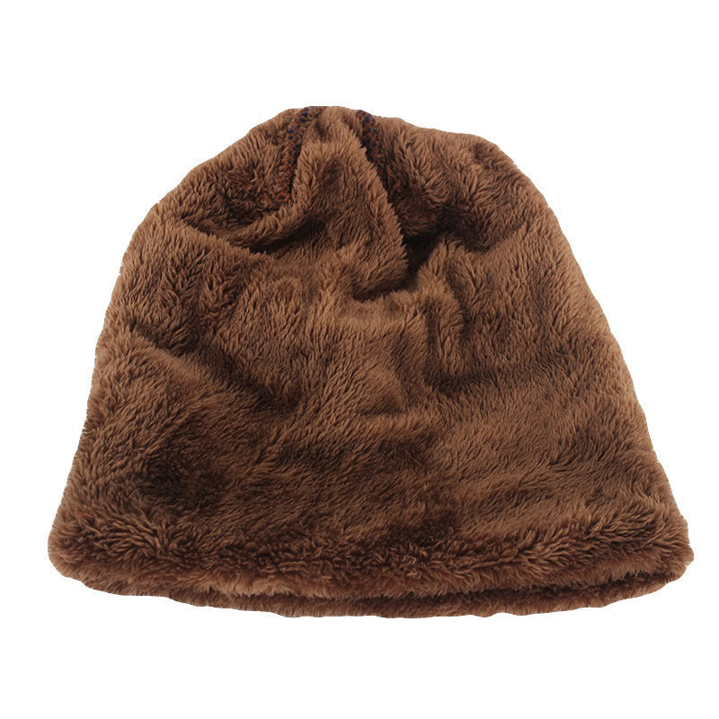 Cappello Beanie in Pelle Invernale da Uomo, Maglia, Morbido e Foderato in Pile