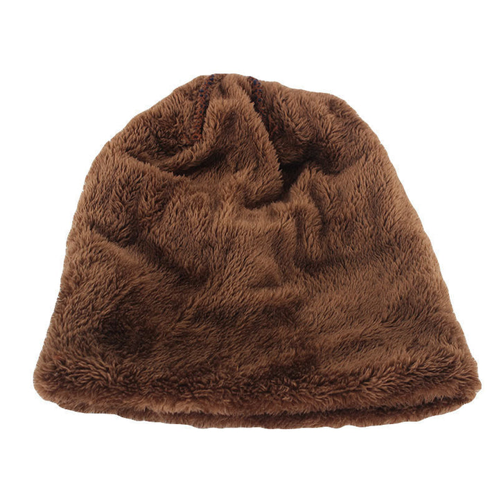 Cappello Beanie in Pelle Invernale da Uomo, Maglia, Morbido e Foderato in Pile