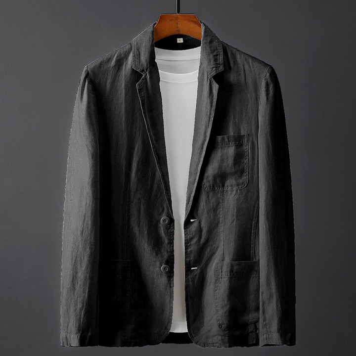MAURIZIO | BLAZER IN LINO E COTONE