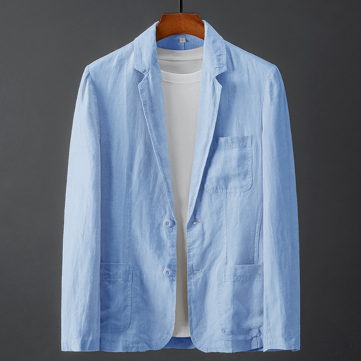 MAURIZIO | BLAZER IN LINO E COTONE