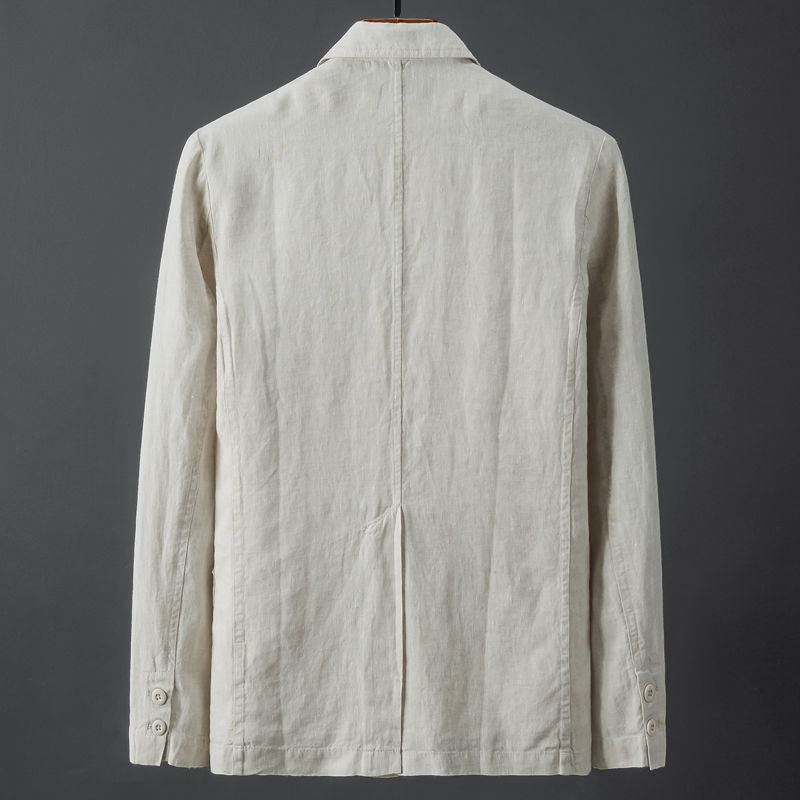 MAURIZIO | BLAZER IN LINO E COTONE