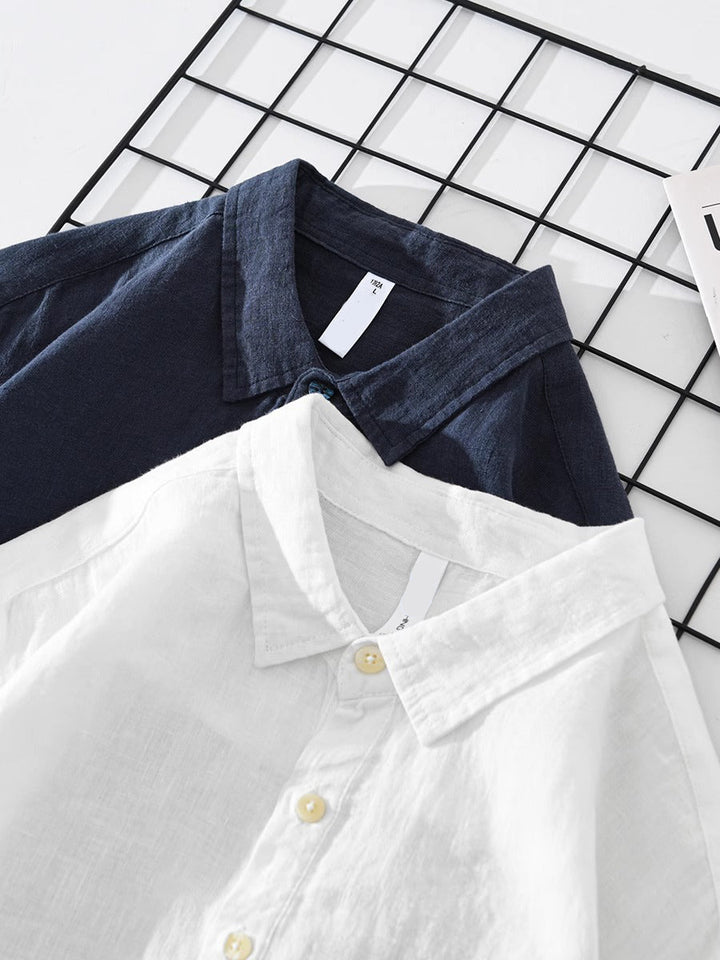 ANDREA | CAMICIA COTONE‑LINO