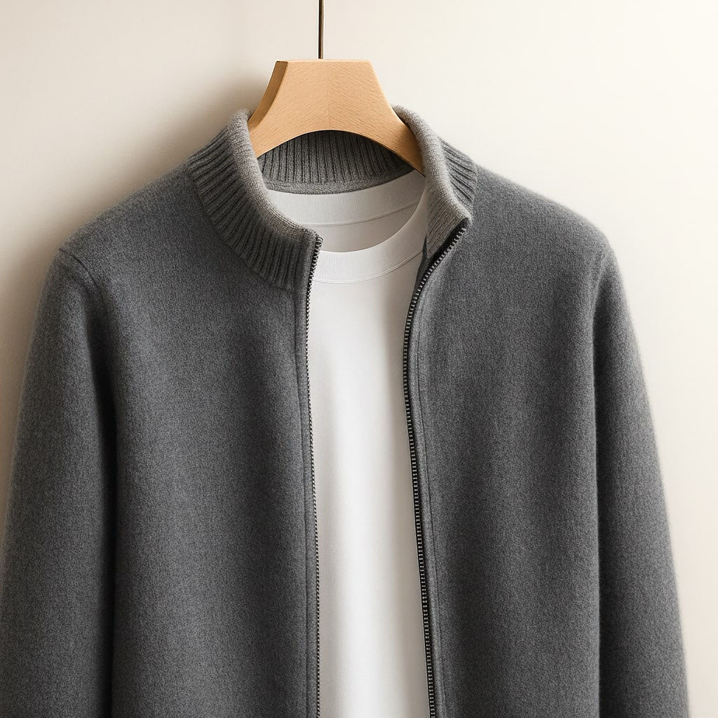 ROVESSA ROMA | GIACCA IN MAGLIA CON ZIP