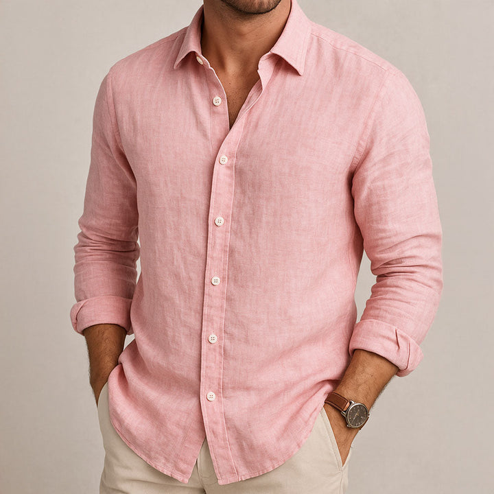 CAMICIA ESSENZIALE IN LINO