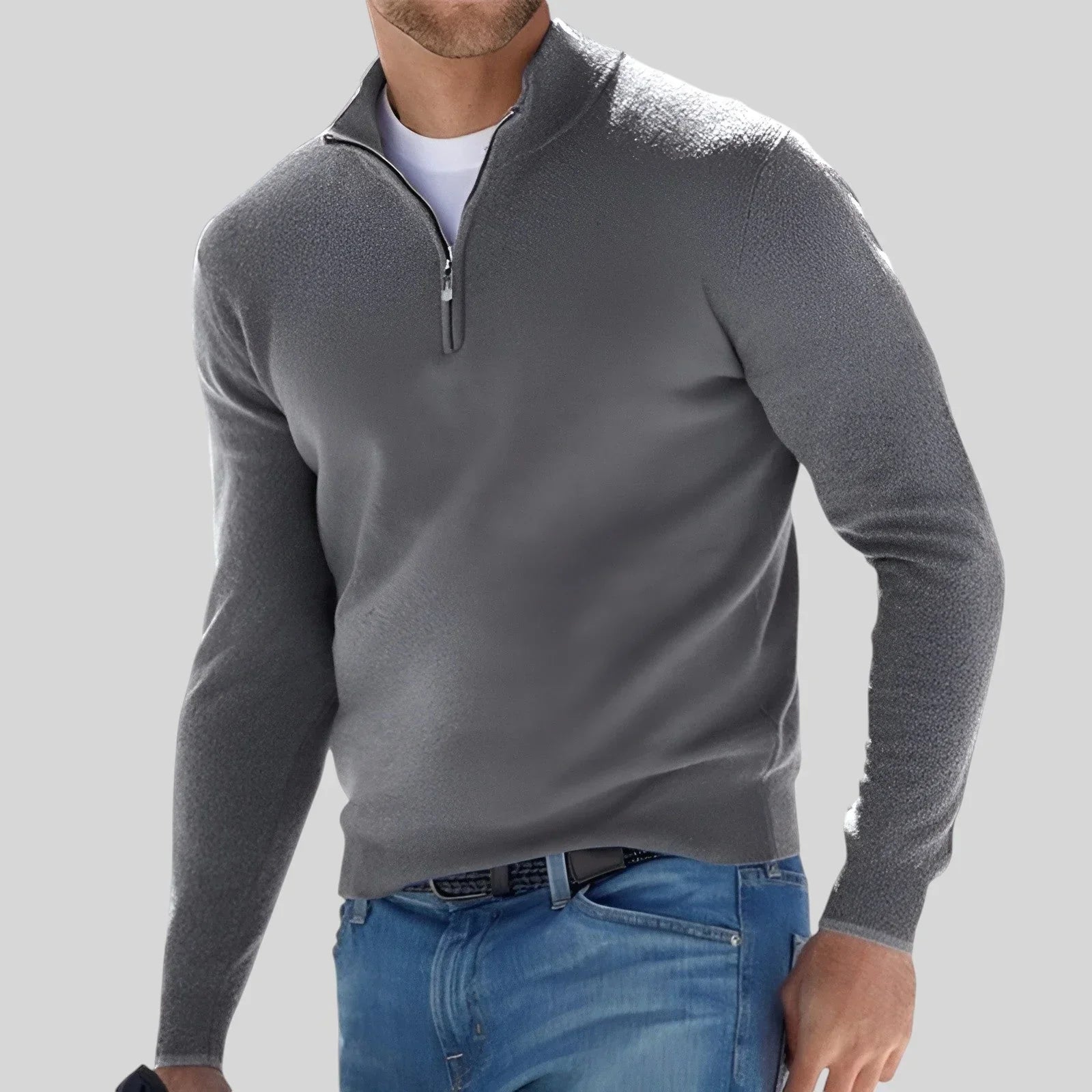 ROVESSA ROMA | MAGLIONE CON ZIP PREMIUM