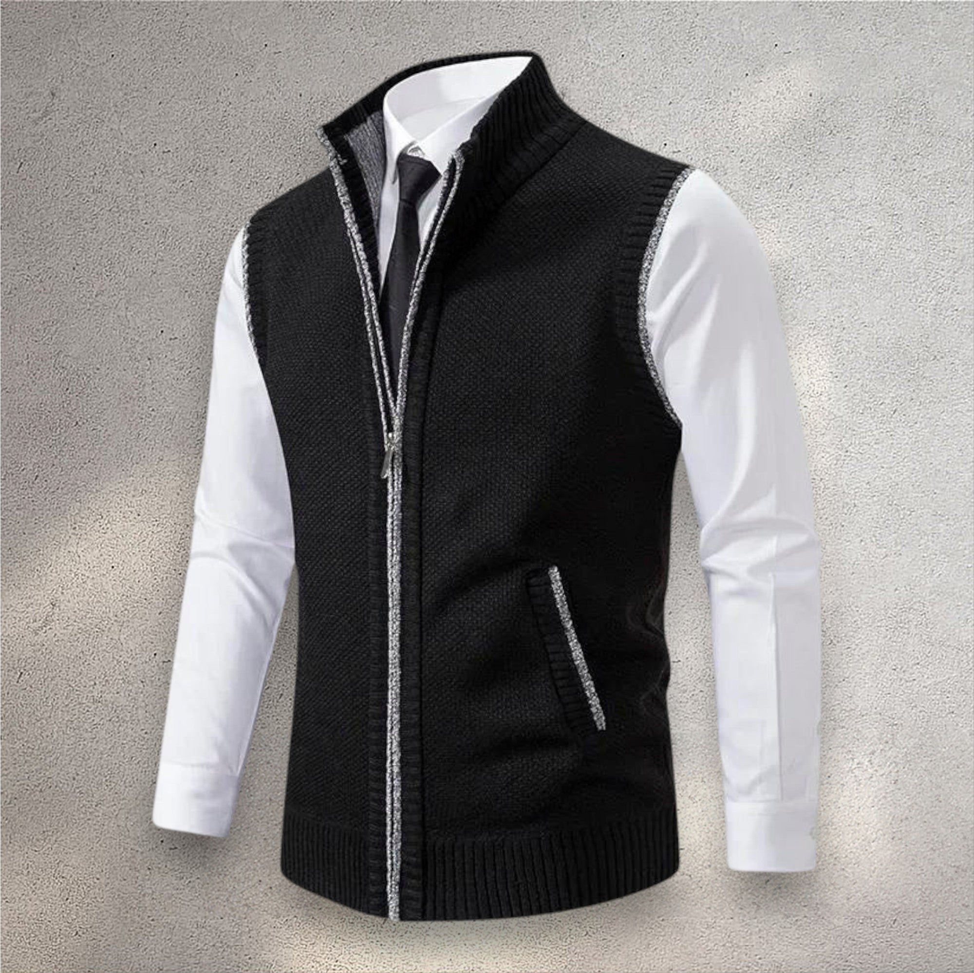 Giulio | Gilet in Maglia con Zip Completa