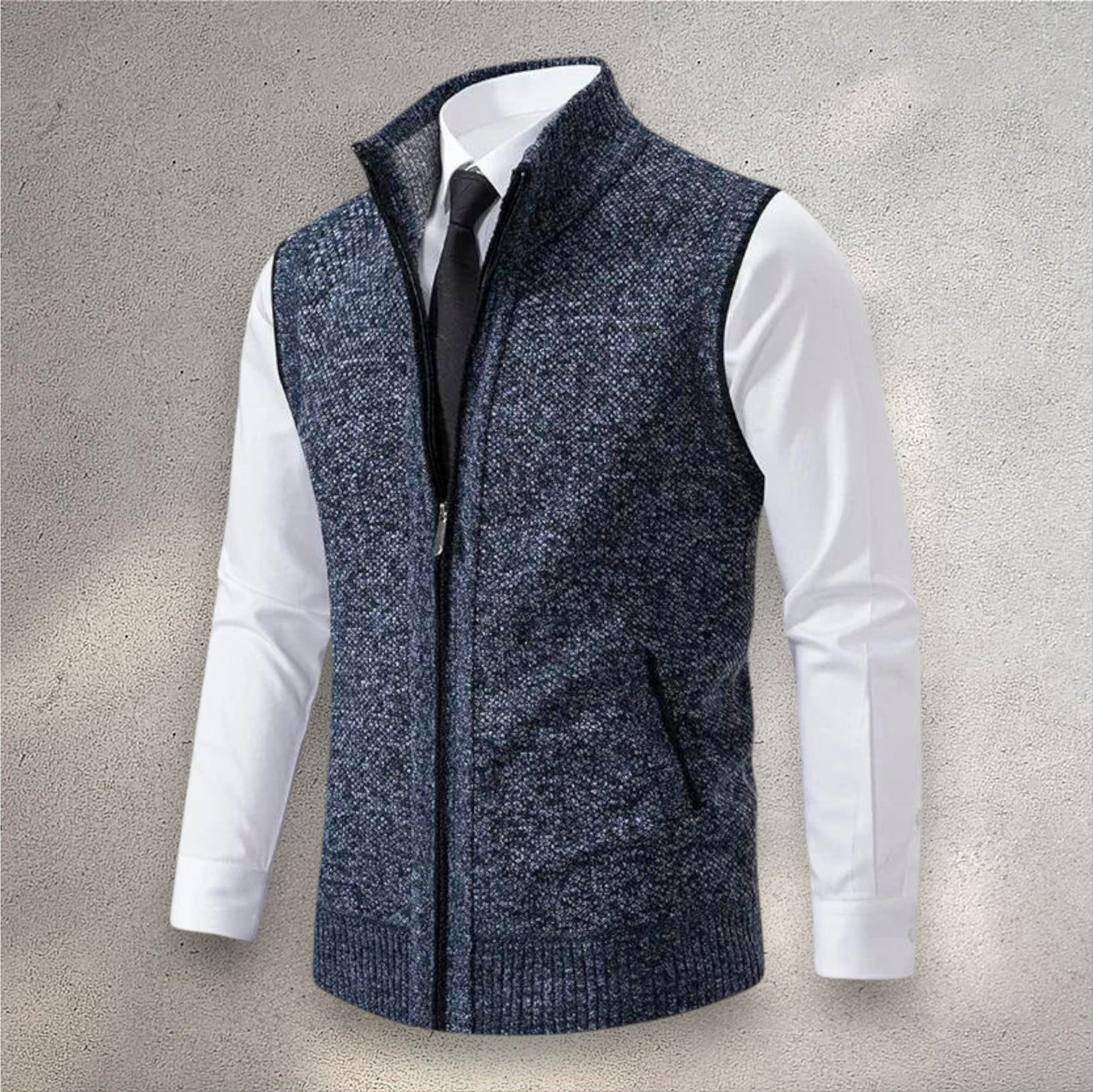 Giulio | Gilet in Maglia con Zip Completa