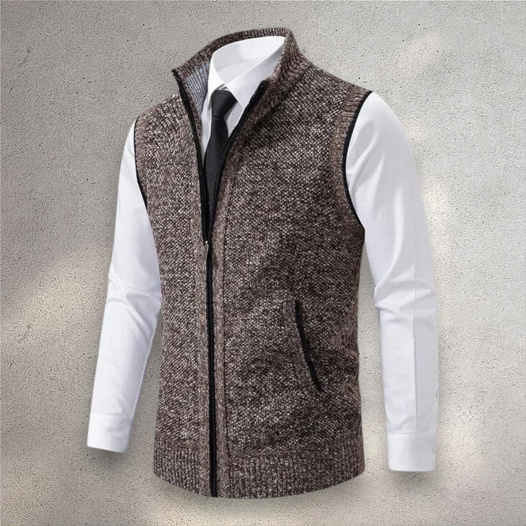 Giulio | Gilet in Maglia con Zip Completa