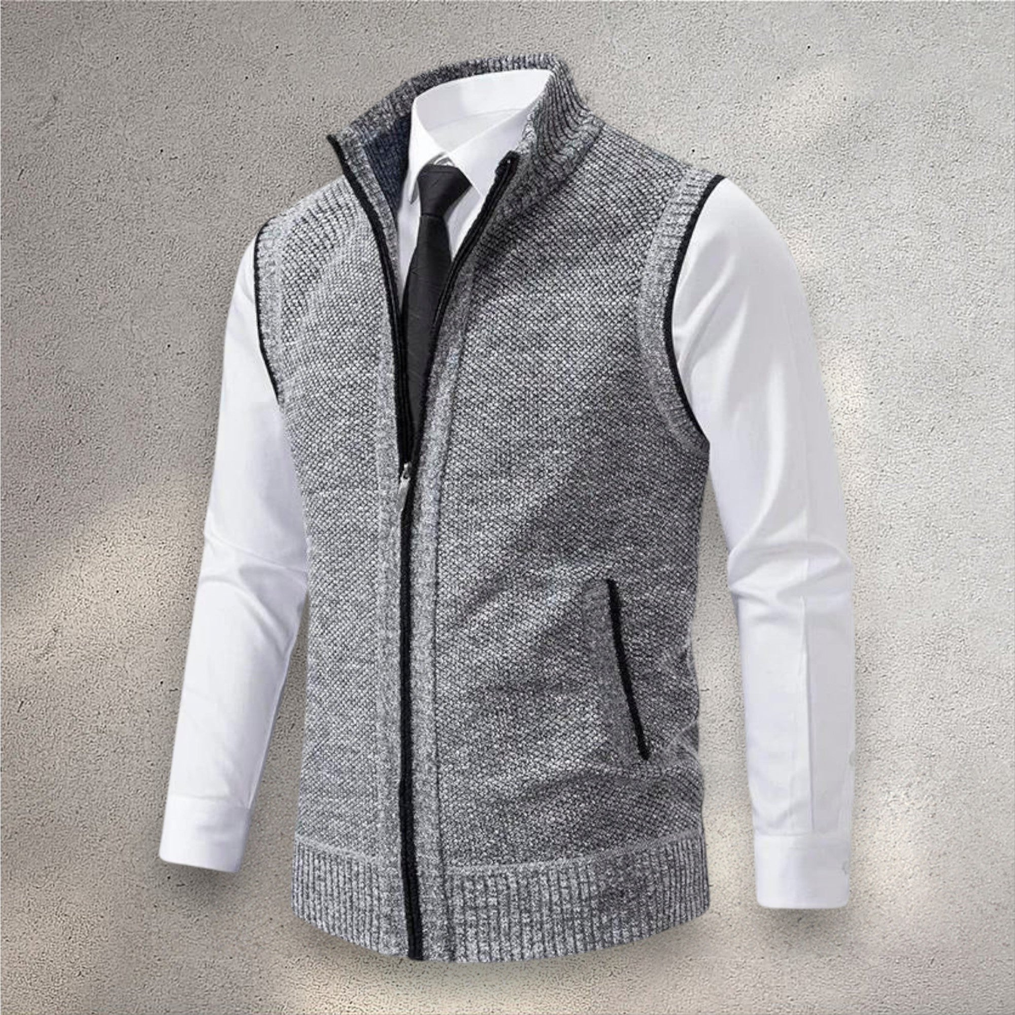 Giulio | Gilet in Maglia con Zip Completa