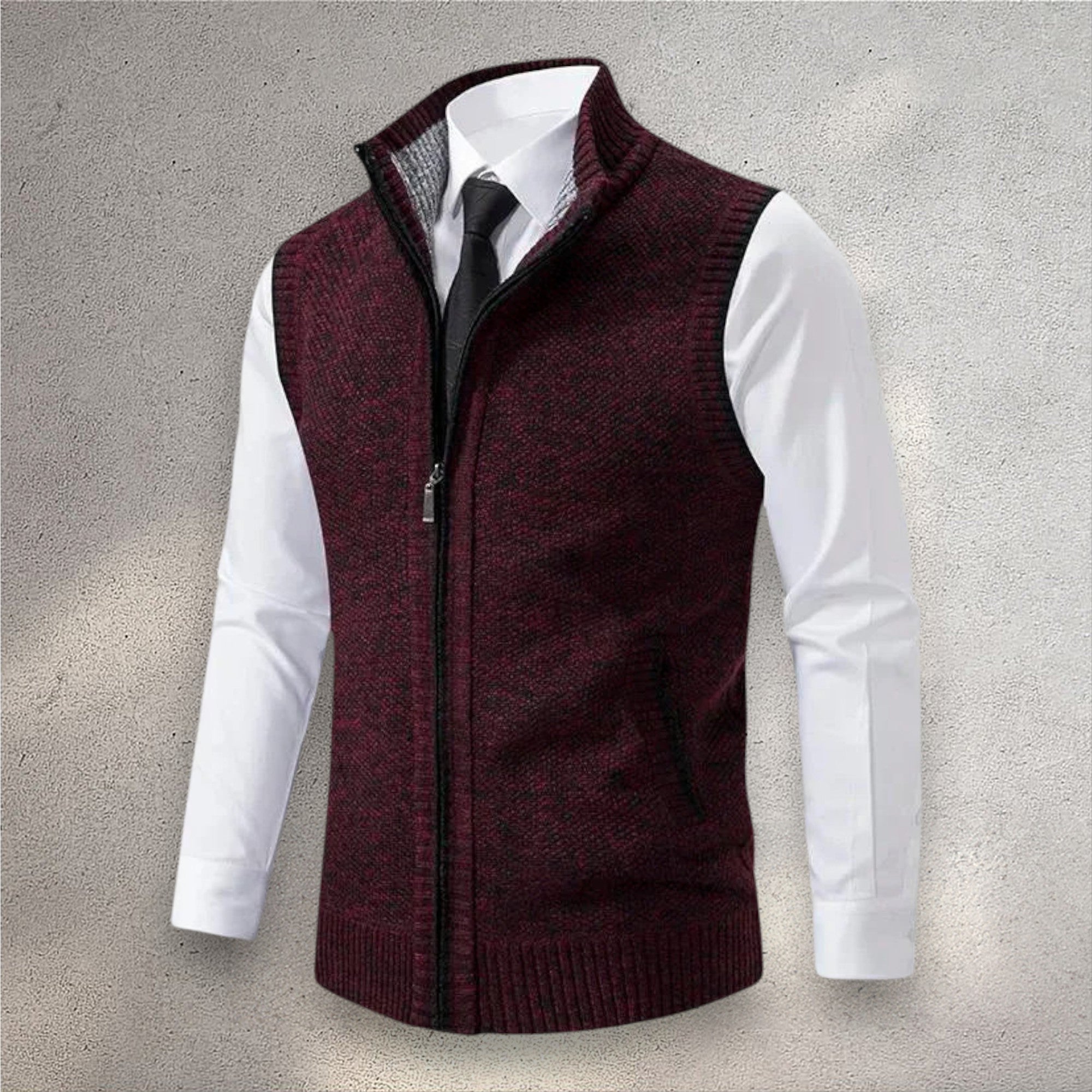 Giulio | Gilet in Maglia con Zip Completa