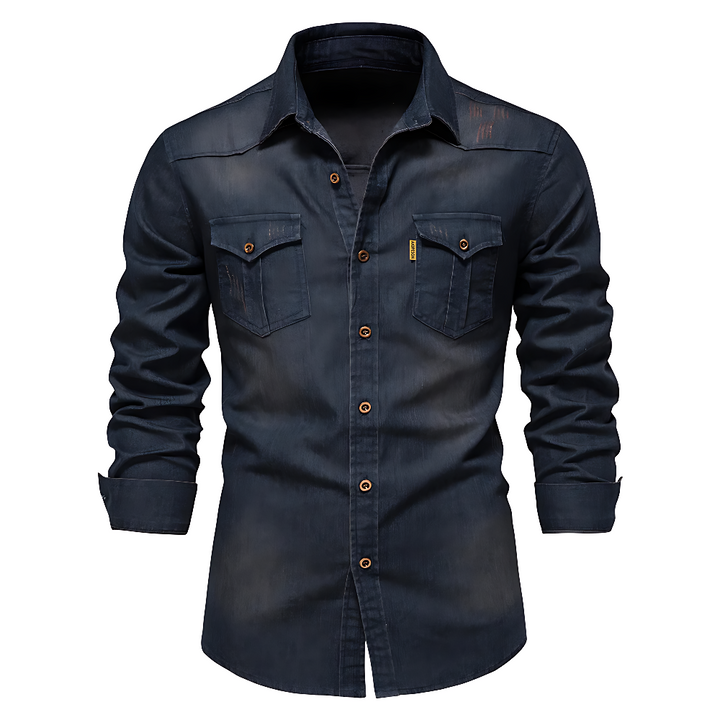 ROVESSA ROMA | CAMICIA IN DENIM SLIM