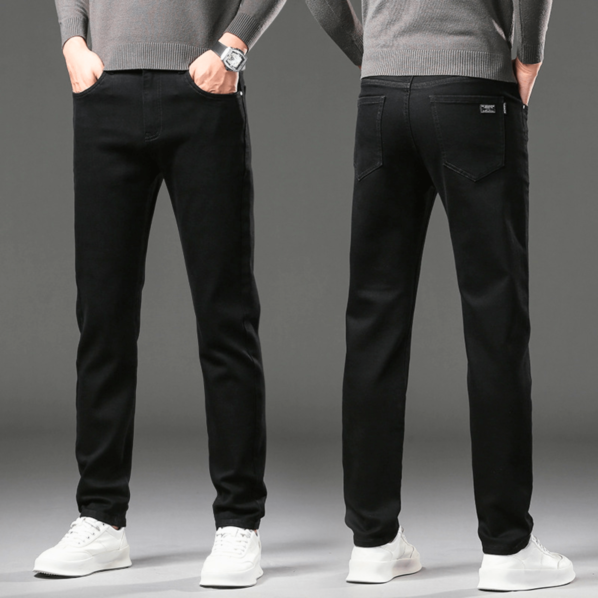 ROVESSA ROMA | PANTALONI IN DENIM TERMICO