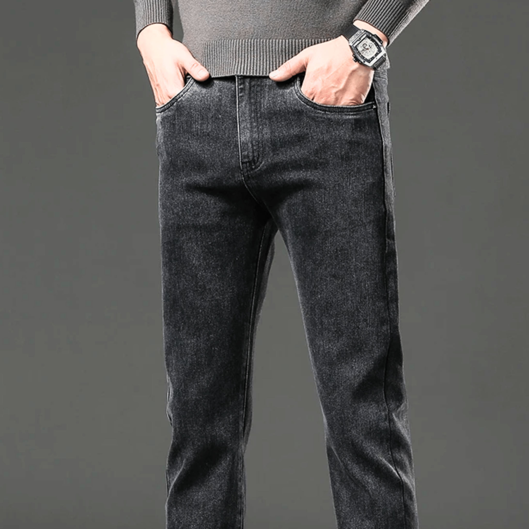 ROVESSA ROMA | PANTALONI IN DENIM TERMICO