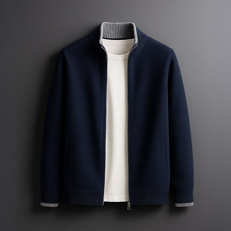 ROVESSA ROMA | GIACCA IN MAGLIA CON ZIP